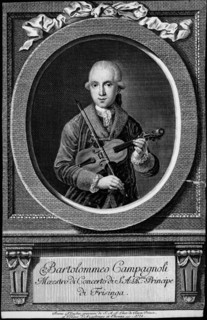 Portrait of the violinist and composer Bartolomeo Campagnoli (1751-1827).