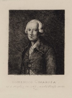 Portrait of the composer Domenico Cimarosa (1749-1801).