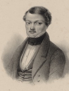 Portrait of the opera singer and composer Gilbert-Louis Duprez (1806-1896).