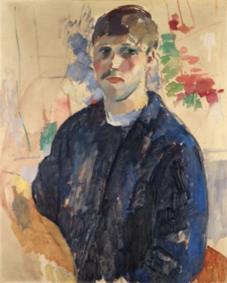 Self-portrait with blue blouse, 1914.