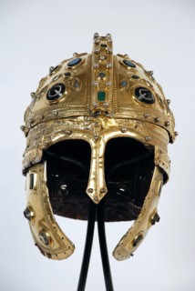 Late Roman ridge helmet, 4th century.
