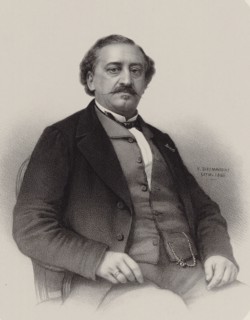 Portrait of the composer Friedrich von Flotow (1812-1883), 1856.