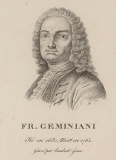 Portrait of the composer and violinist Francesco Saverio Geminiani (1687-1762), 1810s.