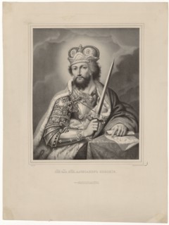 Alexander Nevsky, Grand Prince of Novgorod and Vladimir (1220-1263), 1839.