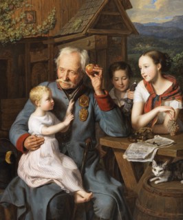 An old invalid with children, 1827.