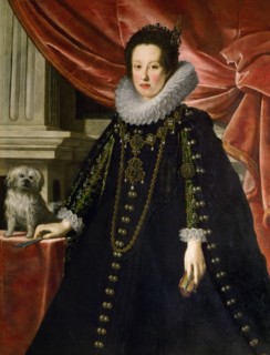 Anna de' Medici (1616-1676), Archduchess of Austria, with a Lap Dog , c.1630.