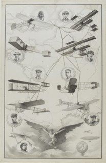 Aviation pioneers  of France, 1910.