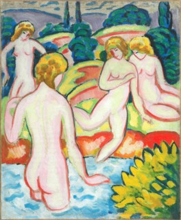 Bathers with Trees, 1910.
