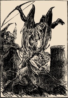 Beelzebub. Illustration from The Pilgrim's Progress from This World, to That Which Is to Come by Joh