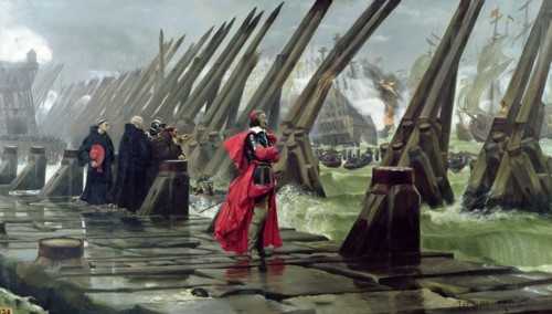Cardinal Richelieu at the Siege of La Rochelle, 1881.
