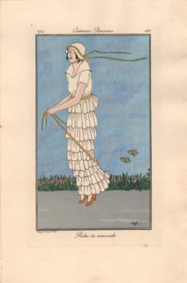 Costumes Parisiens 161: Robe de nansouk, 1914.