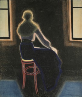 Jeune Femme sur un tabouret , 1909.