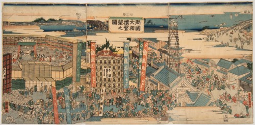 Kokugikan in East Edo, 1853.