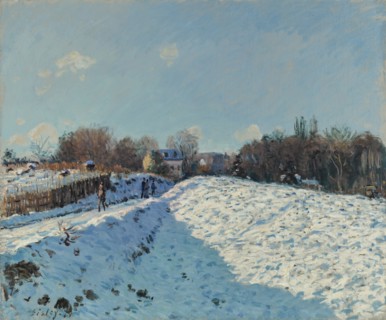 La neige à Louveciennes, 1874.