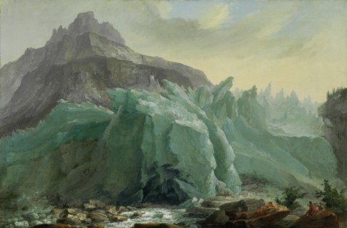Lower Grindelwald Glacier, with the Lütschine River and Mettenberg, 1774.