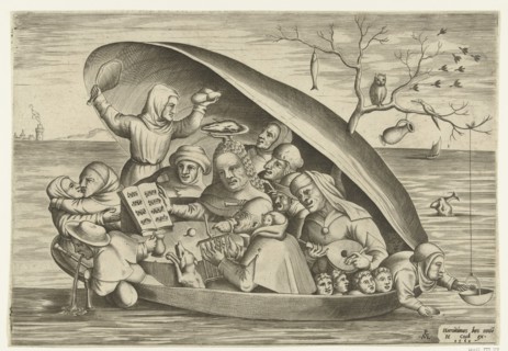 Merrymakers in a Mussel at Sea, 1562.