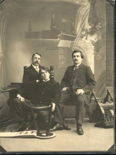Mikhail Matyushin, Kazimir Malevich and Aleksei Kruchenykh, 1913.