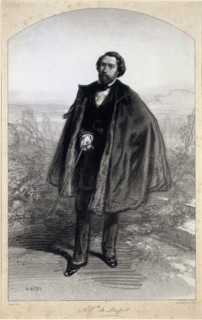 Portrait of Alfred de Musset (1810-1857), .
