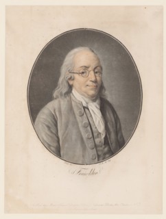Portrait of Benjamin Franklin , 1793-1794.