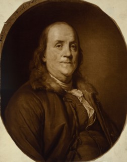 Portrait of Benjamin Franklin , Early 1780s.
