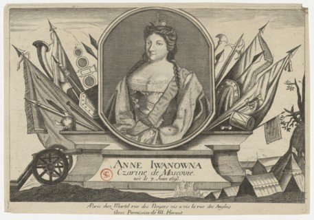 Portrait of Empress Anna Ioannovna (1693-1740), .