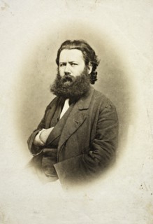 Portrait of Henrik Ibsen (1828-1906), ca 1863.