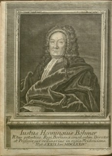 Portrait of Justus Henning Böhmer (1674-1749) , 1754.
