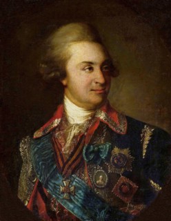 Portrait of Prince Grigory Alexandrovich Potyomkin (1739-1791), before 1792.