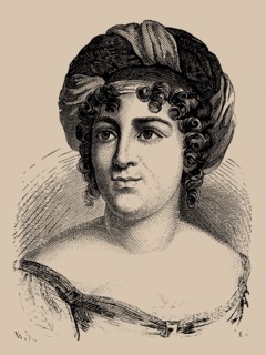 Portrait of the author Baronne Anne Louise Germaine de Staël (1766-1817), 1889.