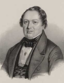 Portrait of the composer Franz Glaeser (1798-1861), 1860.