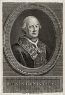 Portrait of the Pope Pius VI (1717-1799), .