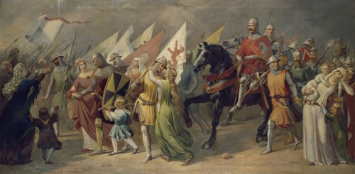 Return of Zurich Soldiers from the Battle of Dättwil, 1351, 1851.