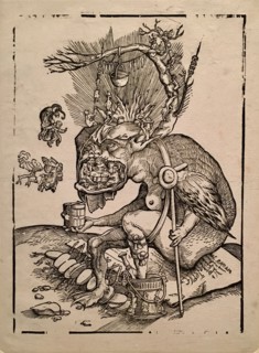 Satire on the sale of indulgences, before 1536.