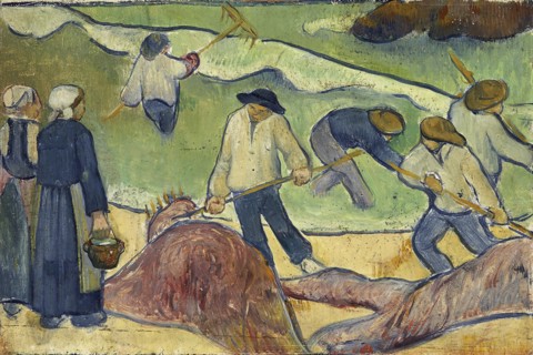 Small landscape with tang-fishermen, c. 1889.