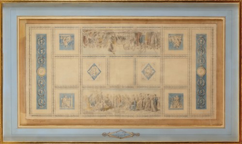 Study for the Painted ceiling of the library in the Conservatory, 1812.