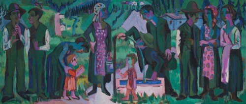 Sunday in the Alps. Scene at the Well, 1923-1925.