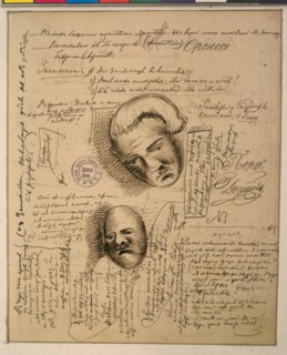 The autograph manuscript of a page of the roman The Demons by F. Dostoevsky, 1870-1871.