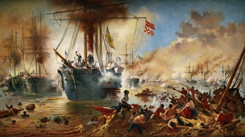 The Battle of the Riachuelo, 1882-1883.