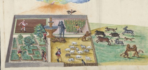 The breaking of the wild Lutheran beasts into the vineyard of the Lord. From Thesaurus picturarum,