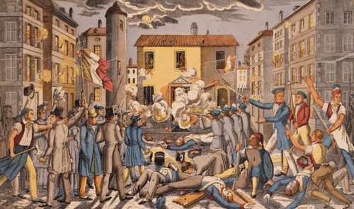 The Frankfurter Wachensturm on 3 April 1833, ca 1834.