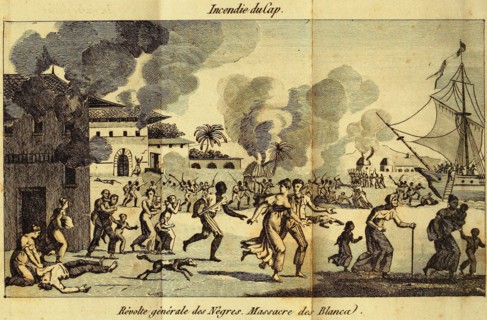 The Haitian Revolution. Slave rebellion on the night of 21 August 1791, c. 1815.