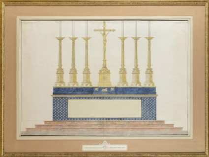 The high altar for the marriage of Napoleon I and Marie-Louise of Austria, ca 1805-1809.