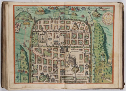 The Jerusalem Map (From: Civitates Orbis Terrarum), 1572.