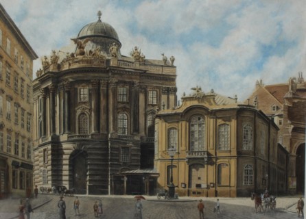 The old Burgtheater in Vienna, .