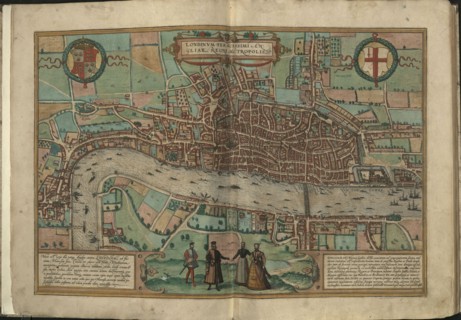 View of London , 1572.