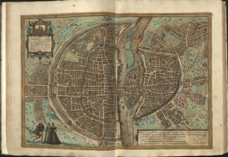 View of Paris , 1572.