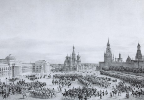 Red Square in Moscow, 1820s.