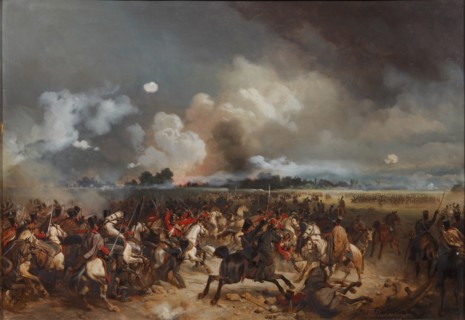 The hussars on the attack during the storming of Warsaw on September 1831, 1872.