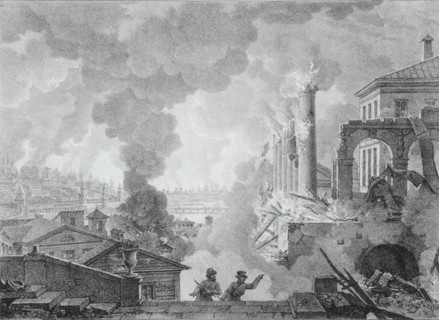 Fire of Moscow on September 1812 (The French in Moscow), 1824.