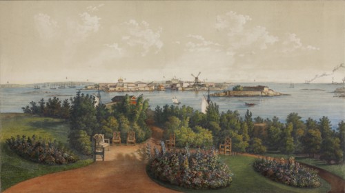 Panoramic View of Sveaborg and Helsingfors (Sheet 3), 1855.